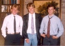Mark Bucher, Jeff Jones & Brian Ray before graduation