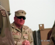 Darren Hooker in Iraq.