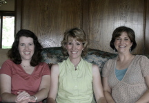 Elisabeth Bowers Beddow, Tamara Blackley Overton and Kari Baker Owens ('87)