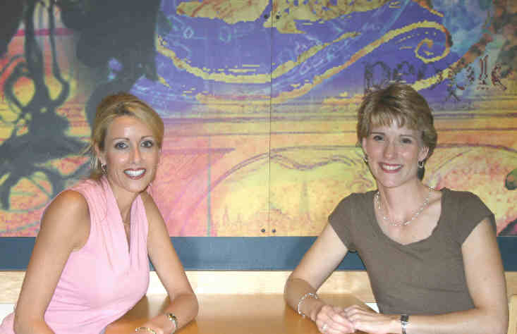 Kelly Nolting Brcka and Tamara Blackley Overton met at Starbucks to visit